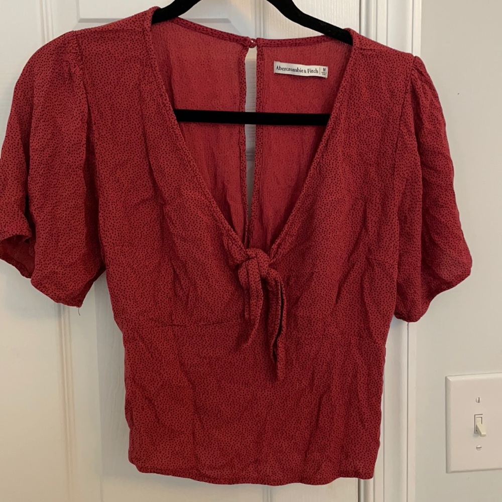 Abercrombie tie front shirt